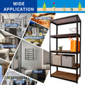 Storage Shelves 5 Tier Adjustable Garage Storage Shelving, Heavy Duty Metal Storage Utility Rack Shelf Unit For Warehouse Pantry Closet Kitchen, 23.6