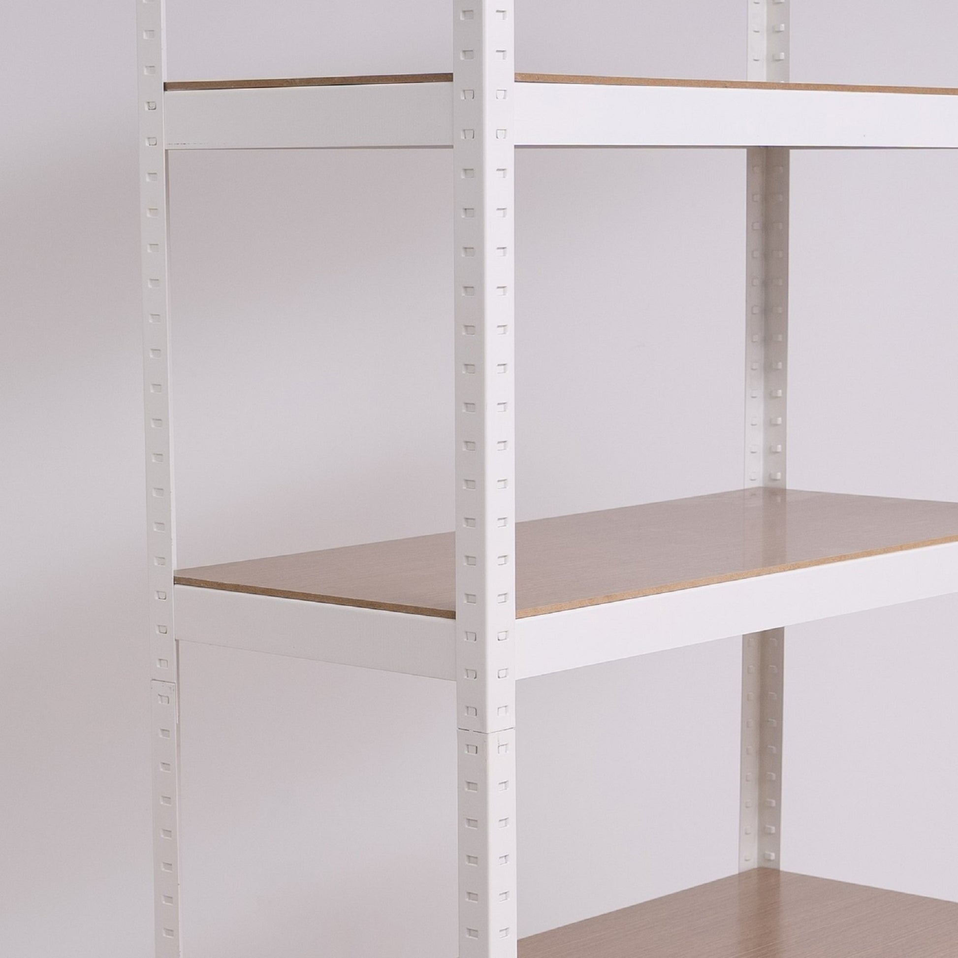 Storage Shelves 5 Tier Adjustable Garage Storage Shelving, Heavy Duty Metal Storage Utility Rack Shelf Unit For Warehouse Pantry Closet Kitchen, 23.6" X 15.7" X 47.2", White White Steel