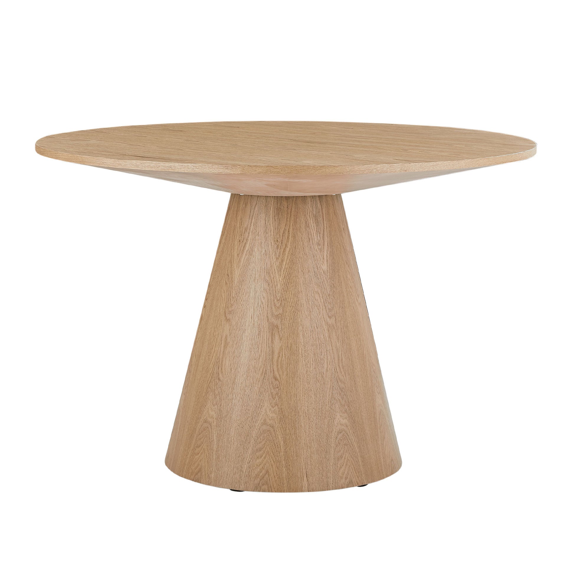 47.24'' Wooden Dining Table Round Dining Table, Hardwood Solids Construction, A Oak Top Suitable For Kitchen, Living Room, Cafe Ash Natural Ash Mdf