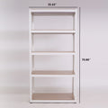 Storage Shelves 5 Tier Adjustable Garage Storage Shelving, Heavy Duty Metal Storage Utility Rack Shelf Unit For Warehouse Pantry Closet Kitchen, 23.6