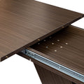Multifunctional Extendable Console Table Grayish Brown Mdf