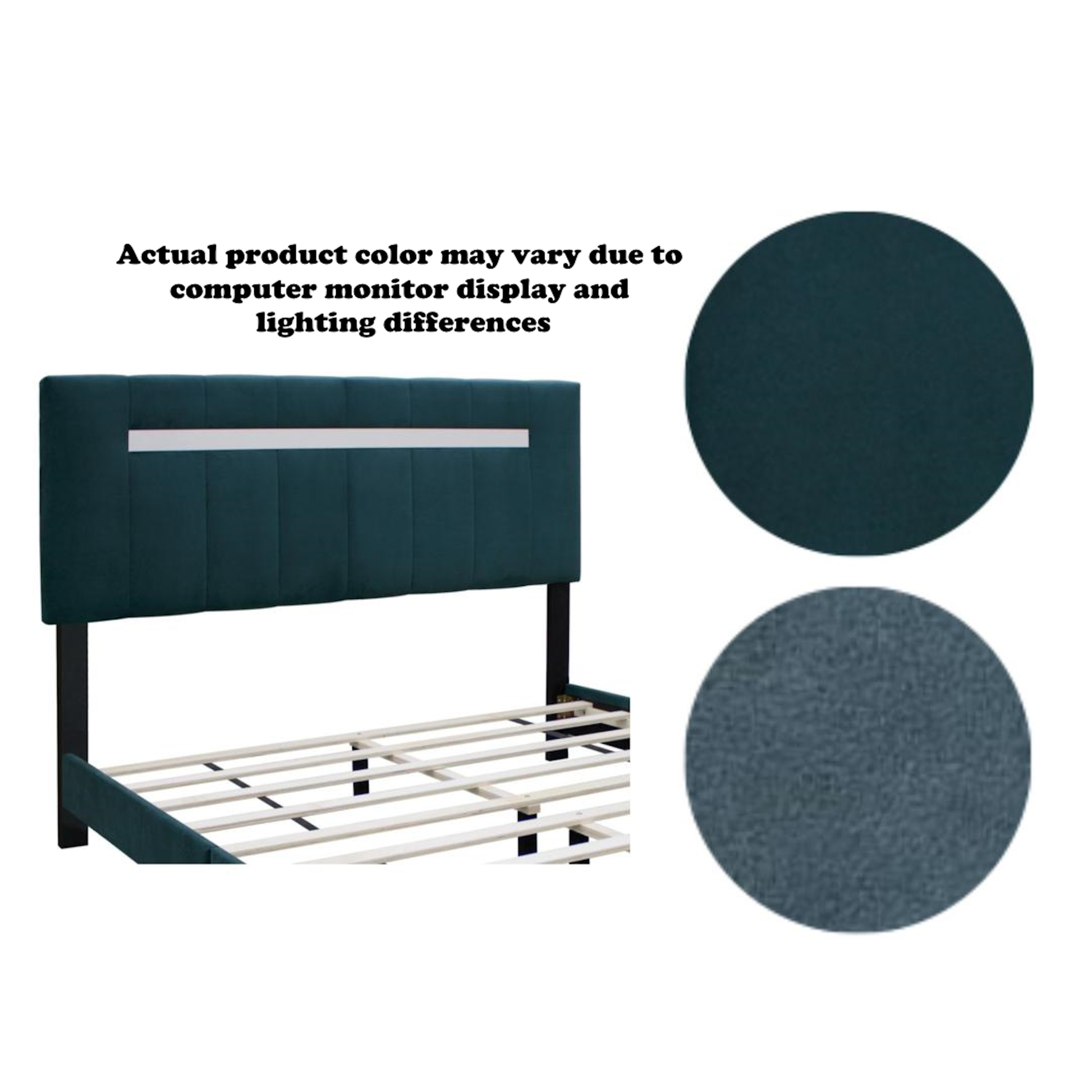 Green Adjustable Queen Size Upholstered Bed Frame Velvet Fabric Laminated Bed Frame Box Spring Not Required Queen Green Wood Espresso Bedroom Minimalist,Retro Rubberwood Adjustable Bedbase Fiber Foam And Polyester Fiber Pad Velvet Upholstered