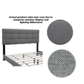Gray Queen Size Adjustable Upholstered Bed Frame Stylish Collection Durable And Dirt Resistant, No Need For Bulky Innerspring Mattresses Box Spring Not Required Queen Gray Wood Espresso Bedroom Retro,Ultra Modern,Vintage Rubberwood Adjustable Bedbase