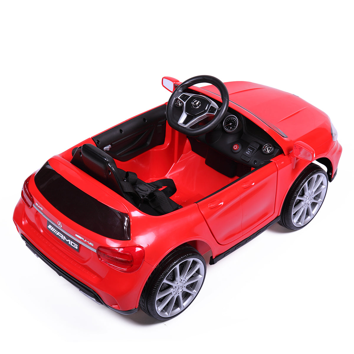 6V Licensed Mercedes Benz Amg Electric Vehicle, Kid Ride On Car With Parental Remote Control ,Mp3 Player Headlights Opening Doors For Children 3 8, Red Red Polypropylene