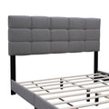 Gray Queen Size Adjustable Upholstered Bed Frame Stylish Collection Durable And Dirt Resistant, No Need For Bulky Innerspring Mattresses Box Spring Not Required Queen Gray Wood Espresso Bedroom Retro,Ultra Modern,Vintage Rubberwood Adjustable Bedbase