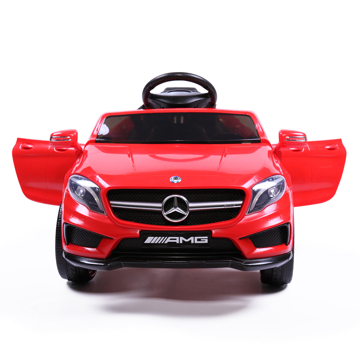 6V Licensed Mercedes Benz Amg Electric Vehicle, Kid Ride On Car With Parental Remote Control ,Mp3 Player Headlights Opening Doors For Children 3 8, Red Red Polypropylene