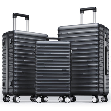 Luggage Expandable 3 Piece Sets Abs Spinner
