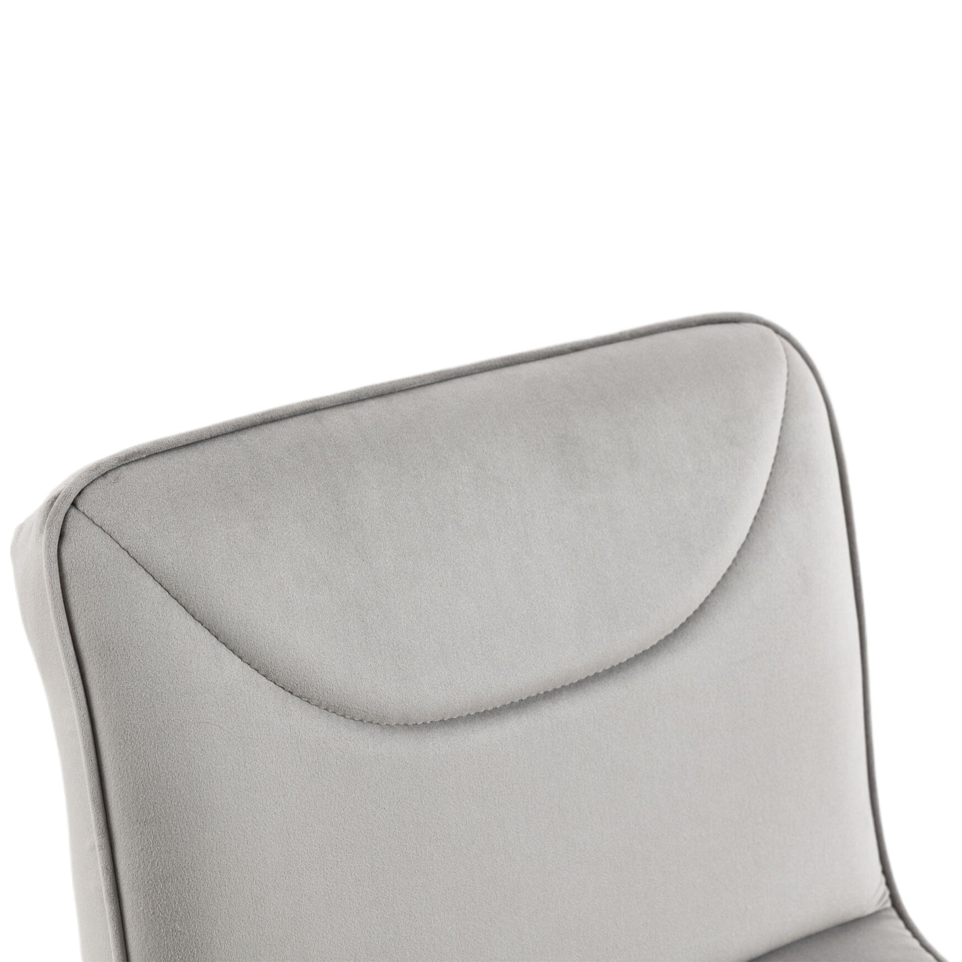 Coolmore Bar Stools With Back And Footrest Counter Height Dining Chairs 2Pc Set,360 Velvet Swivel Bar Stools Set Of 2, Adjustable Counter Height Bar Chairs Gray Velvet Gray Primary Living Space Foam Velvet