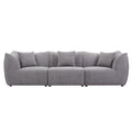 111 Inch Sofa, Comfy Sofa Couch With Deep Seats Modern Sofa 3 Seater Sofa, Couch For Living Room Apartment Lounge Grey Gray Teddy