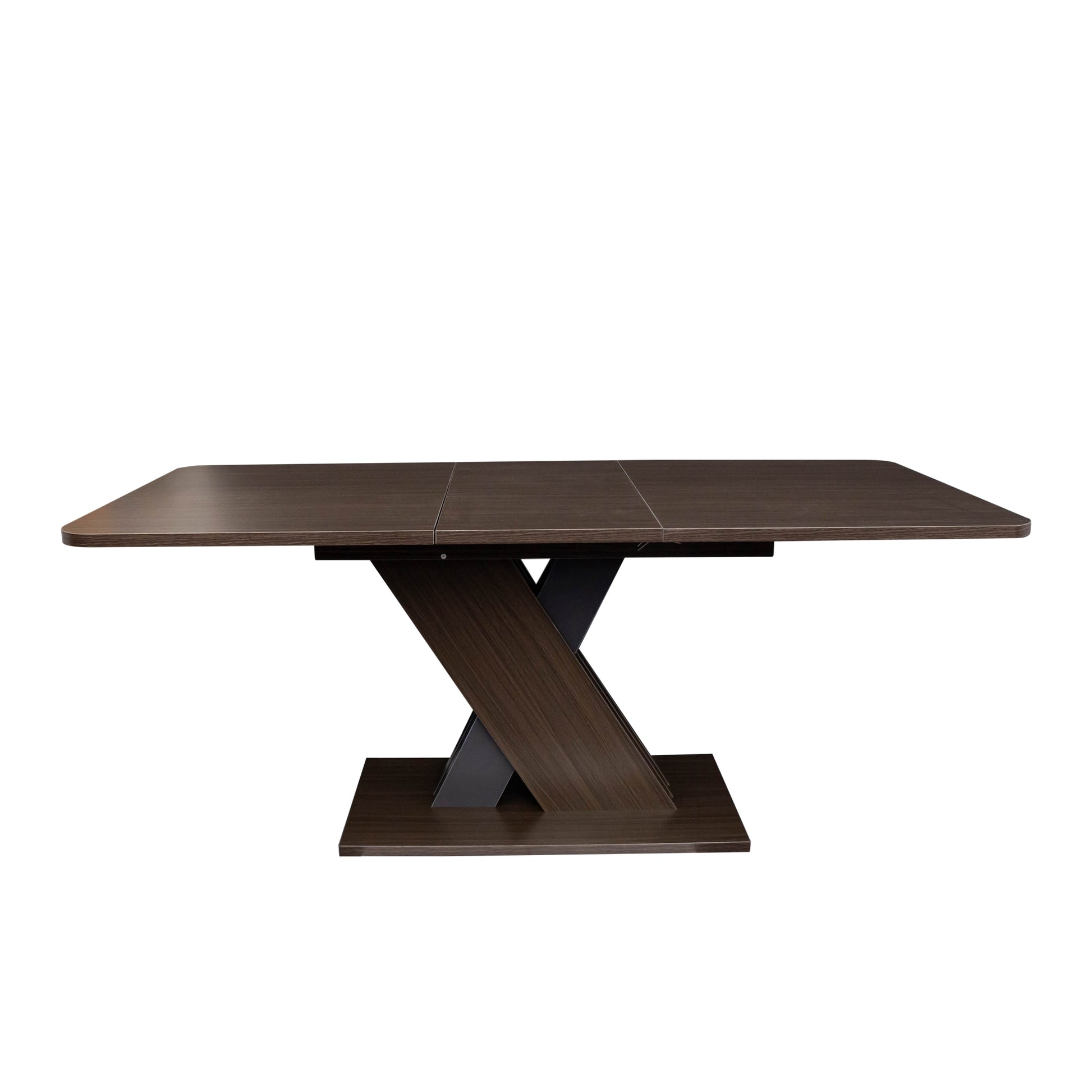 Multifunctional Extendable Console Table Grayish Brown Mdf