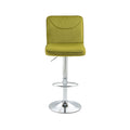 Coolmore Bar Stools With Back And Footrest Counter Height Dining Chairs 2Pc Set,360 Velvet Swivel Bar Stools Set Of 2, Adjustable Counter Height Bar Chairs Olive Velvet Olive Foam Velvet