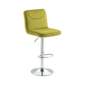 Coolmore Bar Stools With Back And Footrest Counter Height Dining Chairs 2Pc Set,360 Velvet Swivel Bar Stools Set Of 2, Adjustable Counter Height Bar Chairs Olive Velvet Olive Foam Velvet