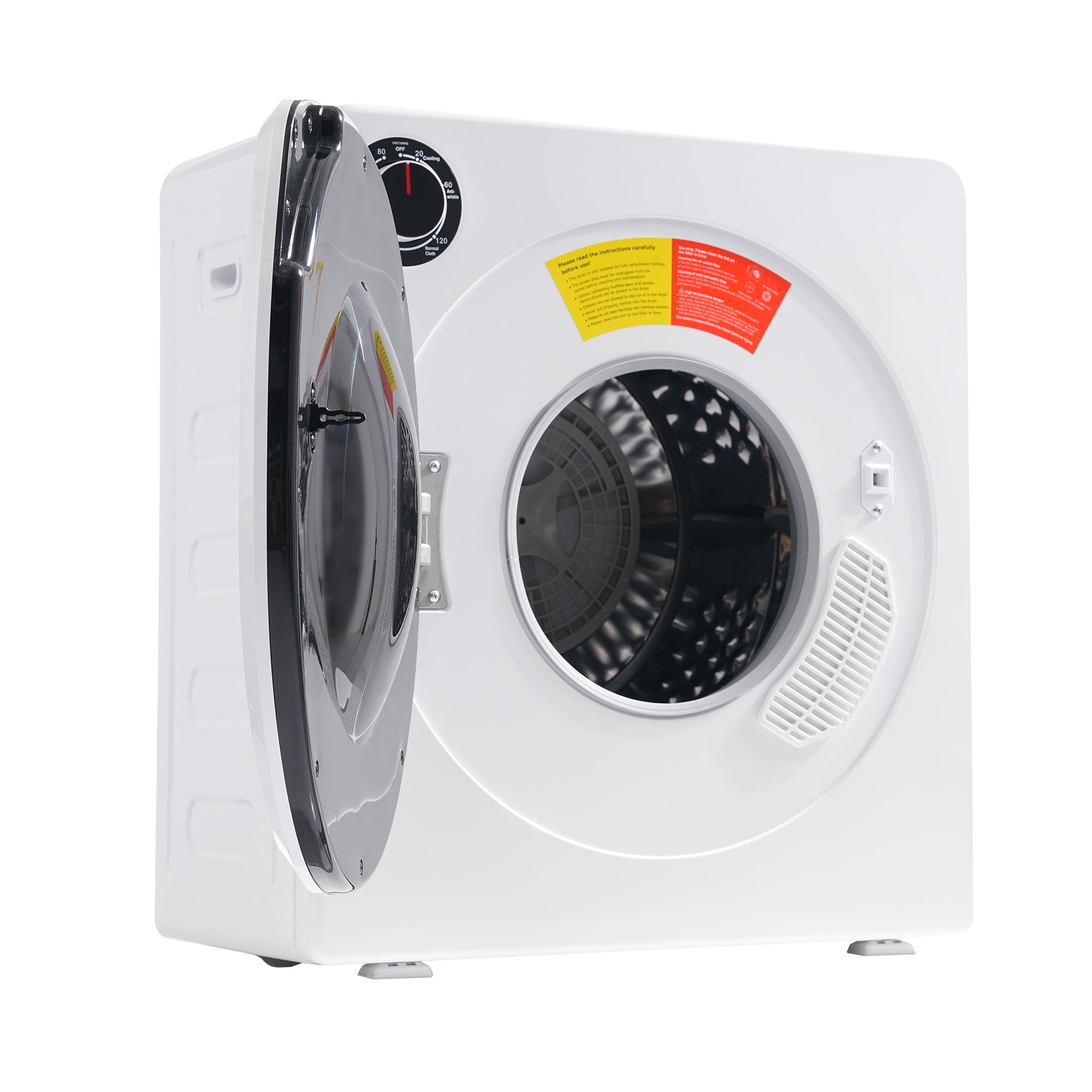Vented dryer, stainless steel dryer, 2.6 Cu.ft black-abs+steel(q235)