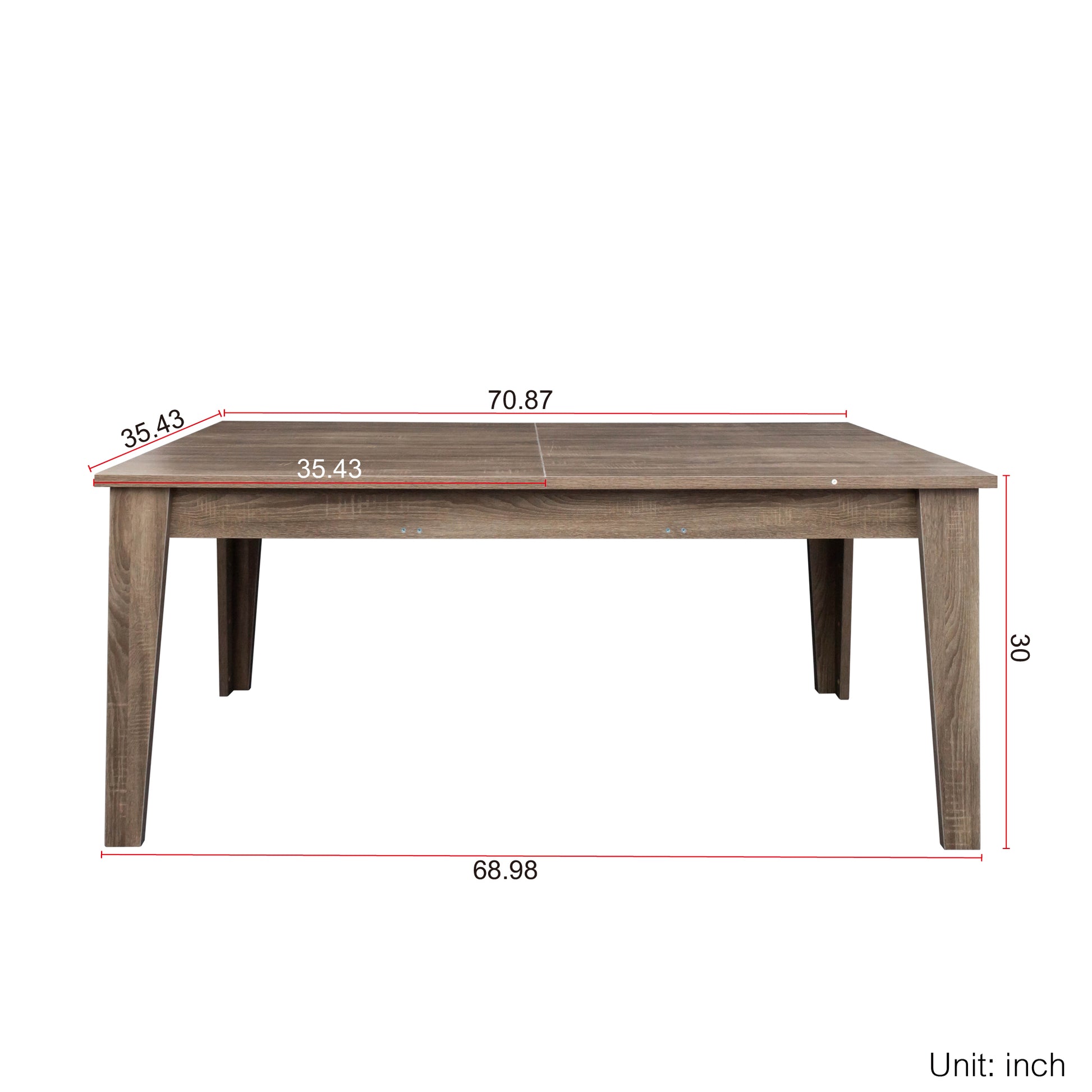 Dining Tableextendable Kitchen Table Dark Oak Mdf