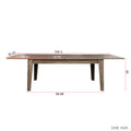 Dining Tableextendable Kitchen Table Dark Oak Mdf