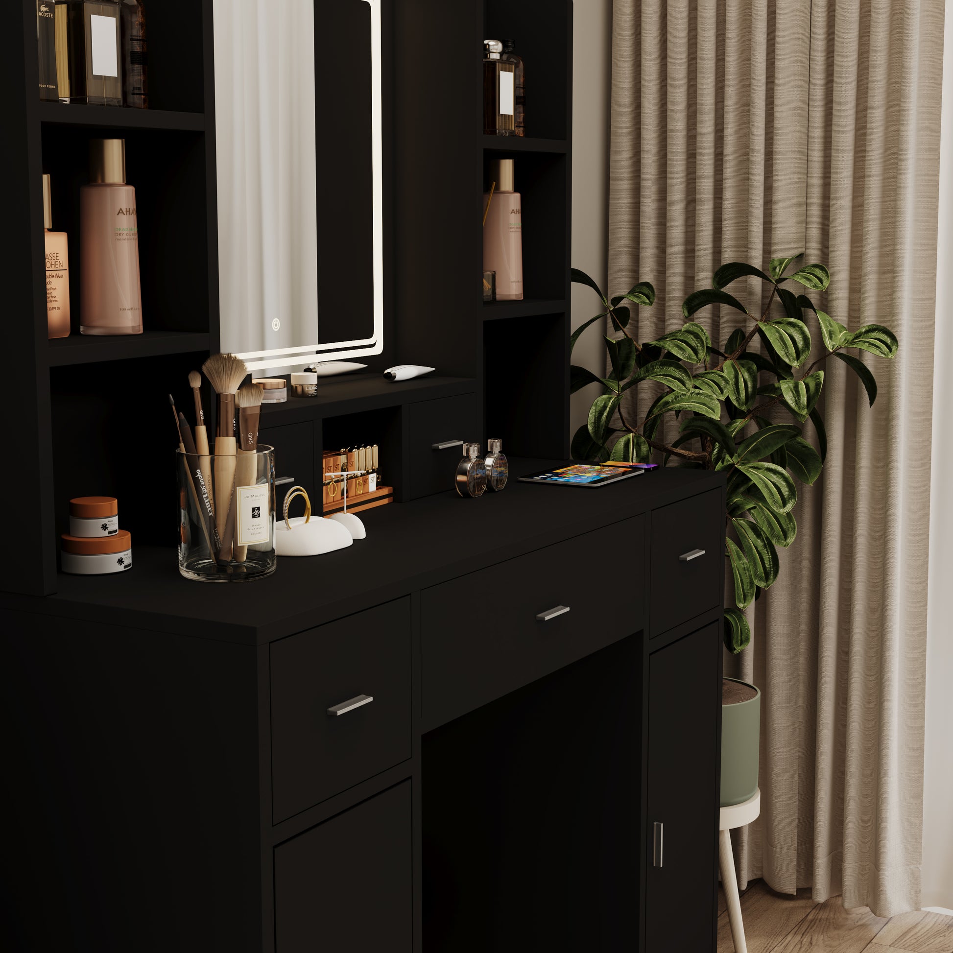 american dressing table designs American retro creative dressing table Black