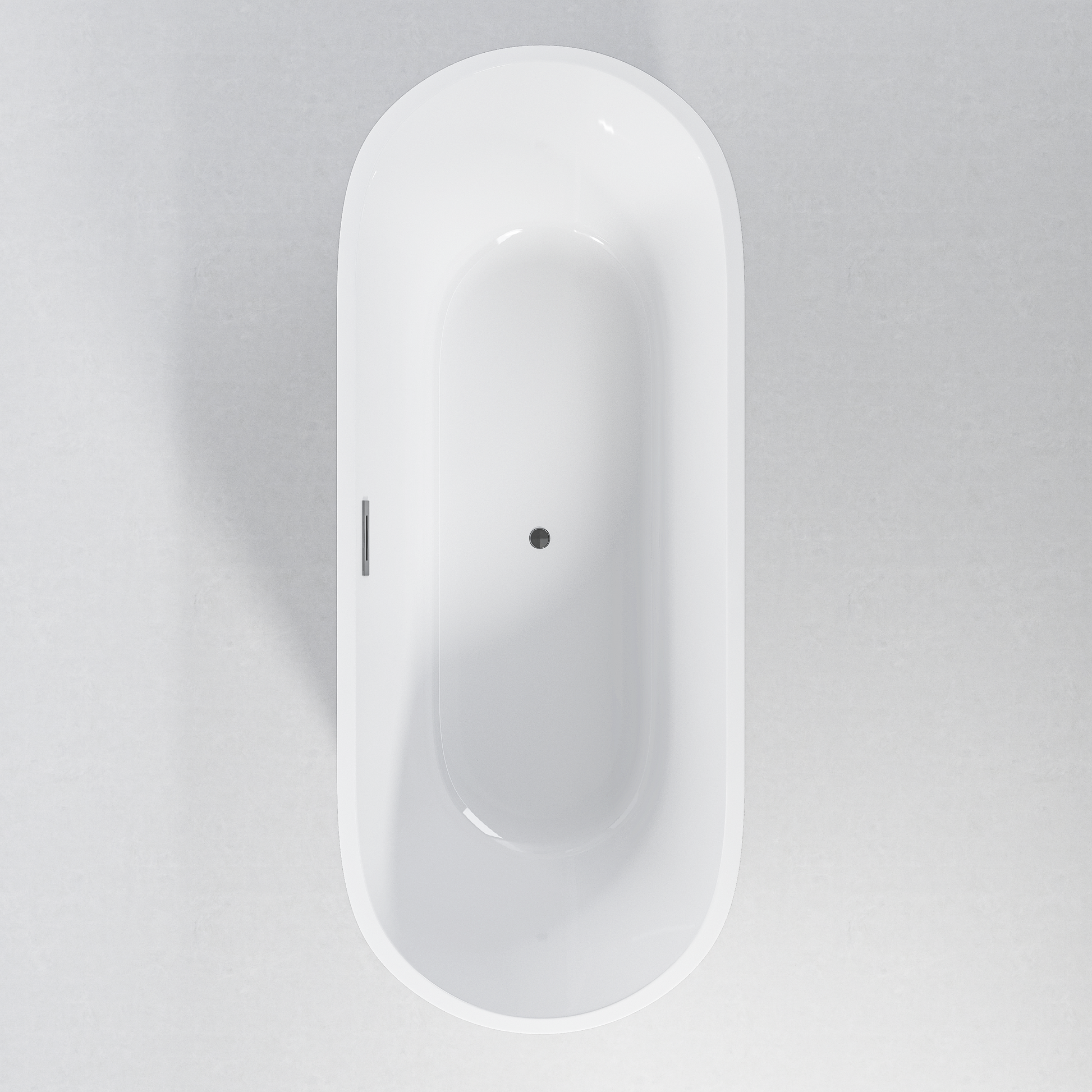 59" Acrylic Freestanding Bathtub With Unique Pleated Design: Spacious Oval Shape, Gloss White Finish, Chrome Overflow & Pop Up Drain Gloss White Oval Bathroom Freestanding Tubs Polished 59 61 In Contemporary Soaking Center Acrylic Acrylic