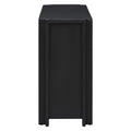 Designed Storage Cabinet Sideboard With 4 Doorsadjustable Shelves, Suitable For Living Rooms, Entrance And Study Rooms. Black Mdf Acacia