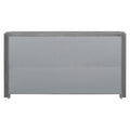 Designed Storage Cabinet Sideboard With 4 Doorsadjustable Shelves, Suitable For Living Rooms, Entrance And Study Rooms. 1 2 Shelves Gray Mdf Acacia