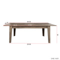 Dining Tableextendable Kitchen Table Dark Oak Mdf