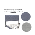 Gray Collection Queen Size Upholstered Headboard Adjustable Bed Frame Velvet Fabric Hot Style Super Popular Series Box Spring Not Required Queen Gray Wood Espresso Bedroom Minimalist,Modern,Shabby Chic,Ultra Modern Rubberwood Adjustable Bedbase Fiber
