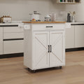 Kitchen island rolling trolley cart with