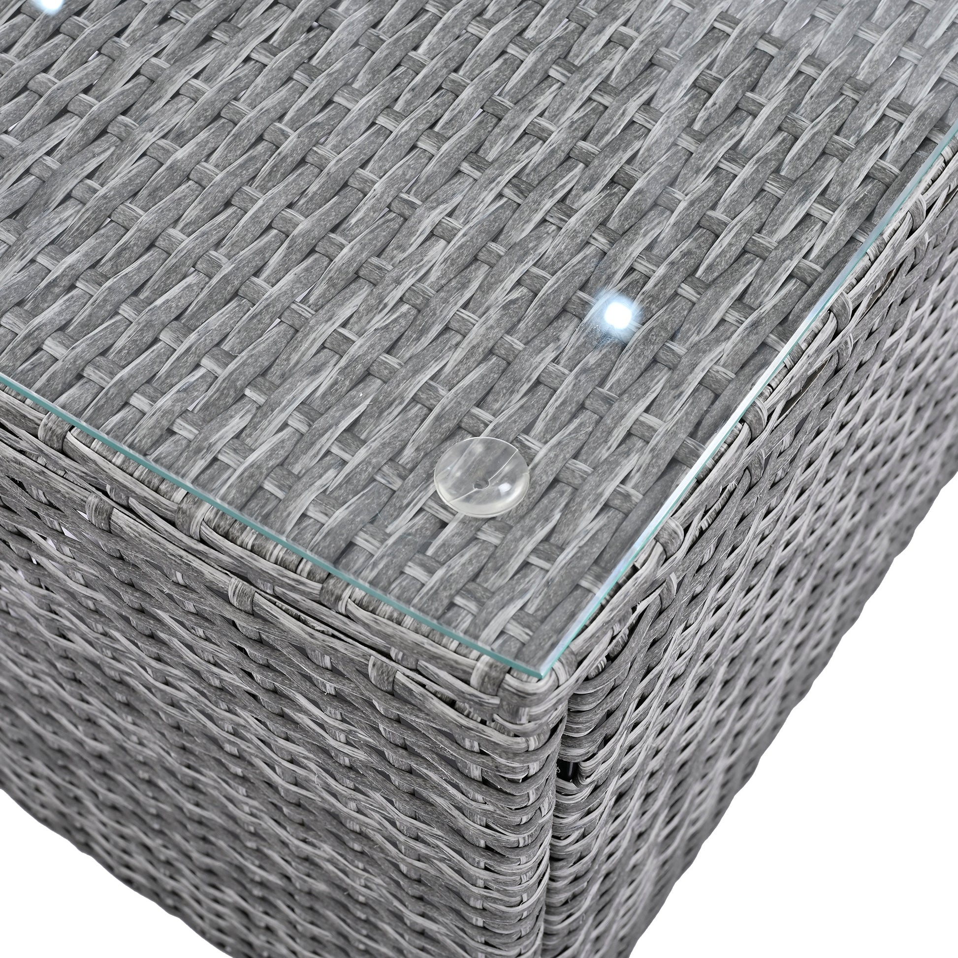 6 Piece Patio Outdoor Conversation Round Sofa Set, Pe Wicker Rattan Separate Seating Group With Coffee Table, Beige Yes Deep Seating Beige Weather Resistant Frame Water Resistant Cushion Garden & Outdoor Sofa Seating Groups Foam Rattan