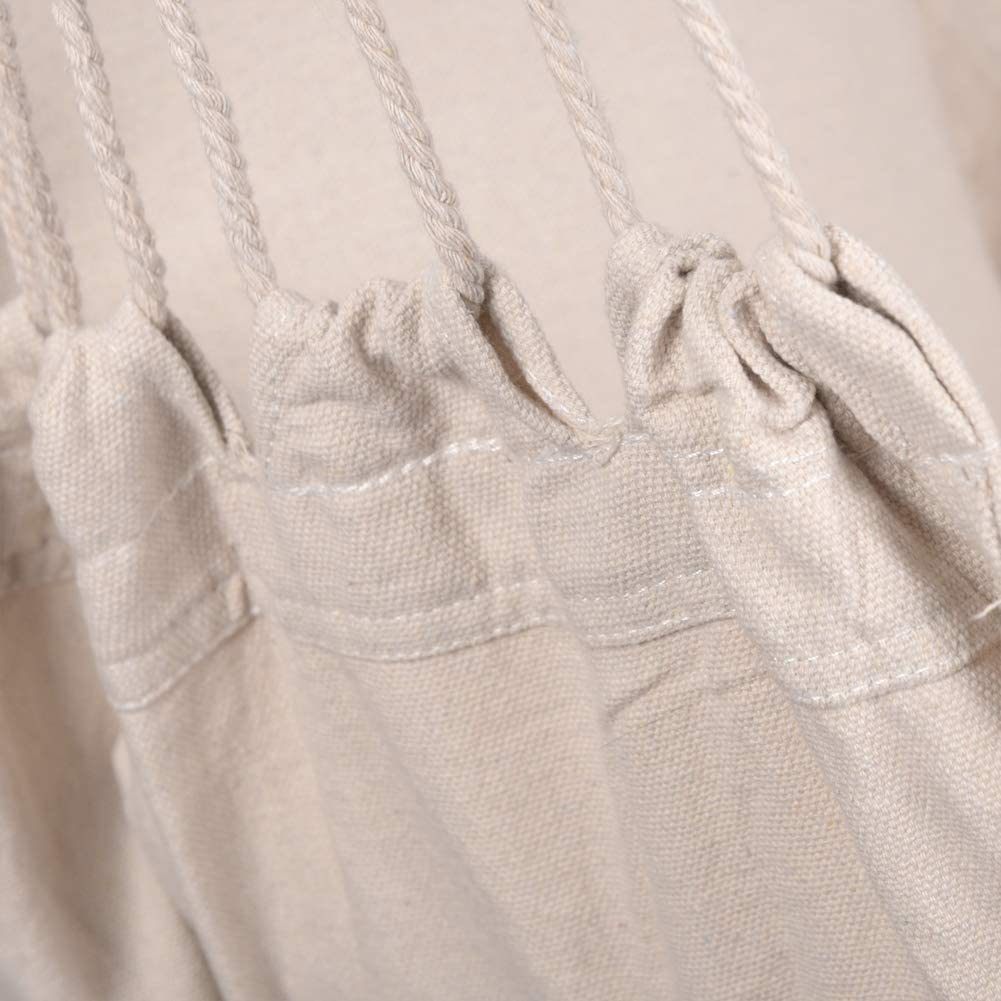 Hammocks Hanging Rope Hammock Chair Swing Seat With Two Seat Cushions And Carrying Bag, Natural Natural Canvas