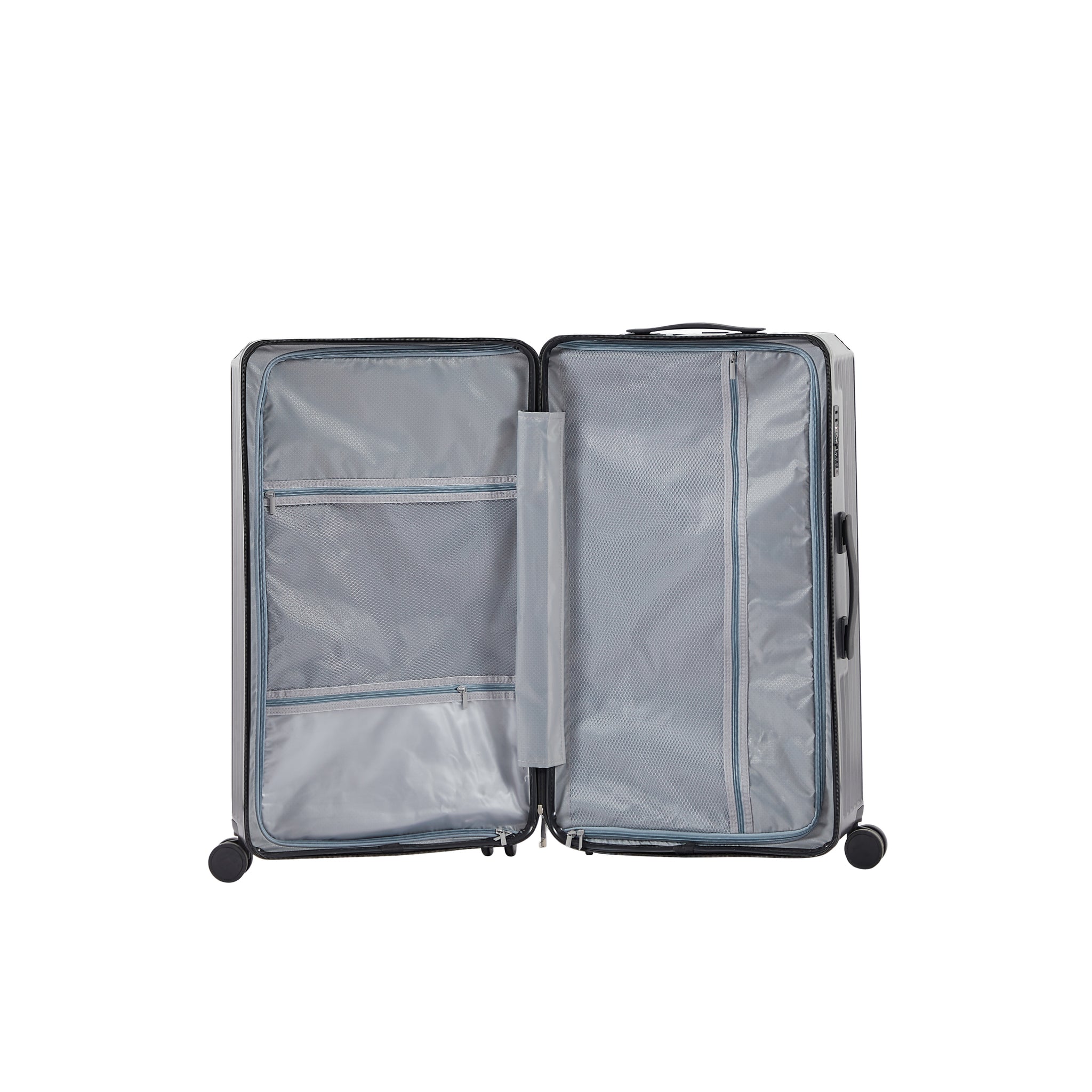 Luggage Set 4 pcs 20" 24" 29" Travel Bag , PC ABS dark gray-abs+pc