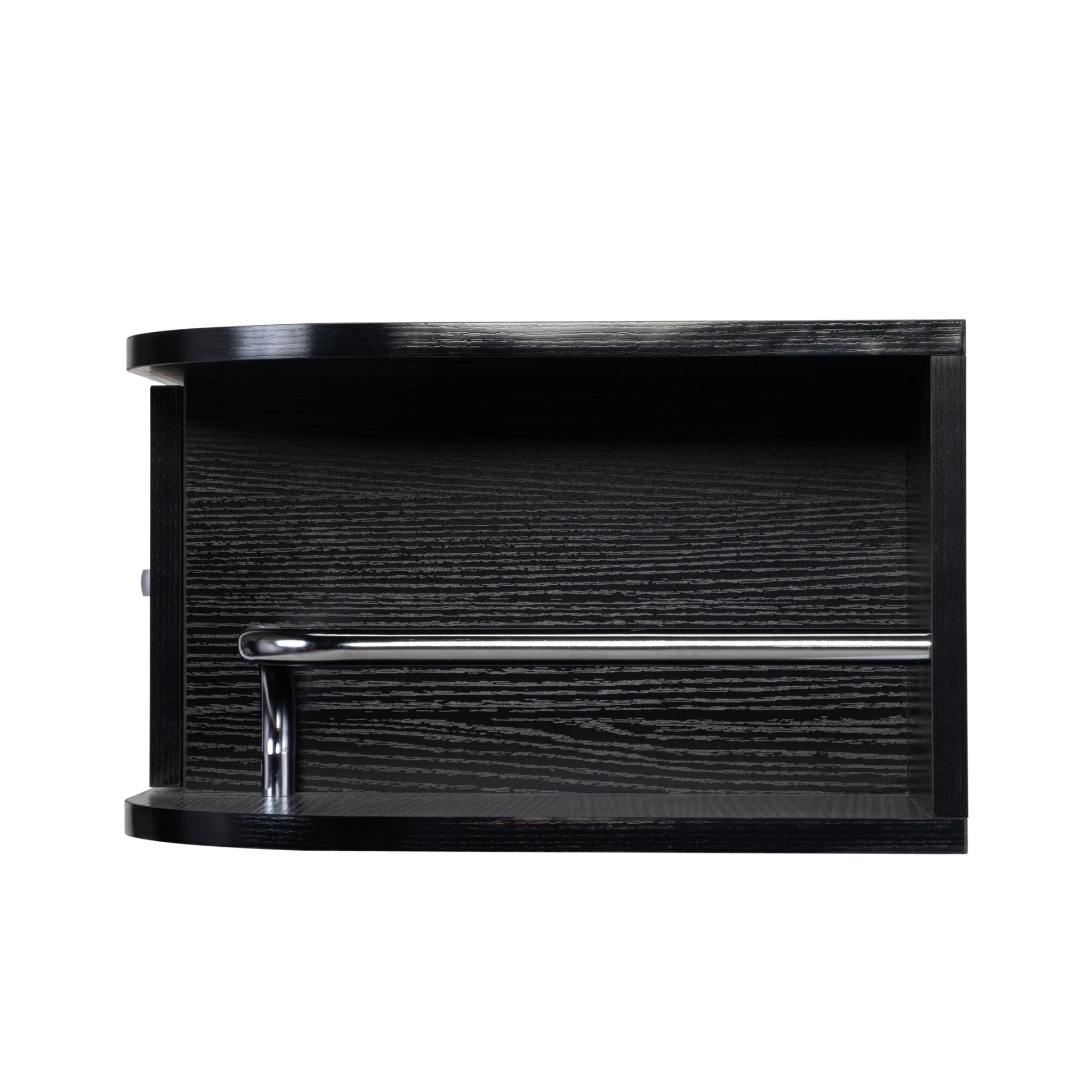 Classic Wall Mounted Beauty Salon, Barber Styling black-particle board