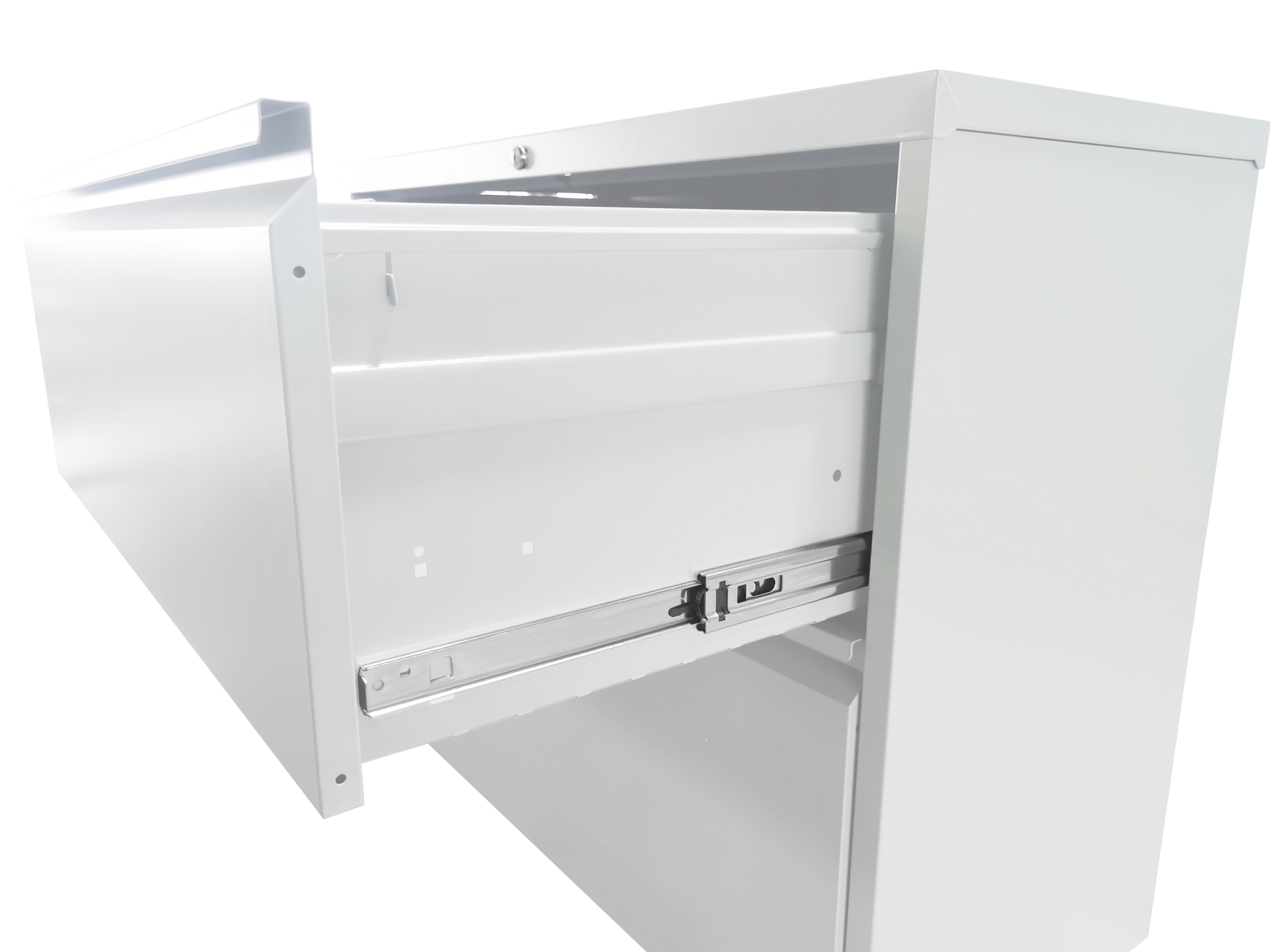 Lateral File Cabinet 2 Drawer, White Filing Cabinet With Lock, Lockable File Cabinet For Home Office, Locking Metal File Cabinet For Legal Letter A4 F4 Size Filing Cabinets 1 2 Drawers White Office Drawers Included Modern Metal Metal