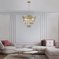 Same As W1340P143192 L5007 500 G Gold Luxury Crystal Chandelier Modern Chandeliers Lights No Bulbs Golden Crystal Iron