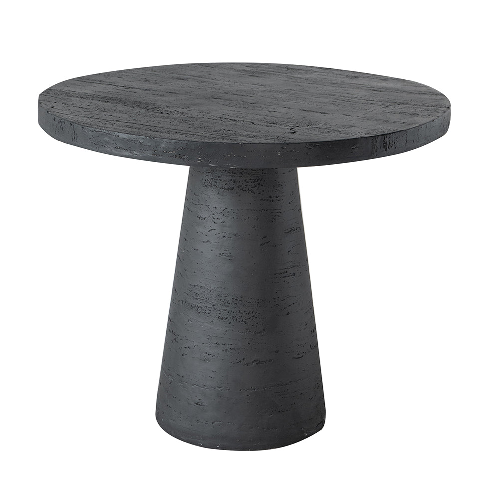 36X36X30" Black Round Dining Table With Pedestal Base Black Primary Living Space Contemporary,Industrial,Minimalist,Modern,Ultra Modern Magnesium Oxide