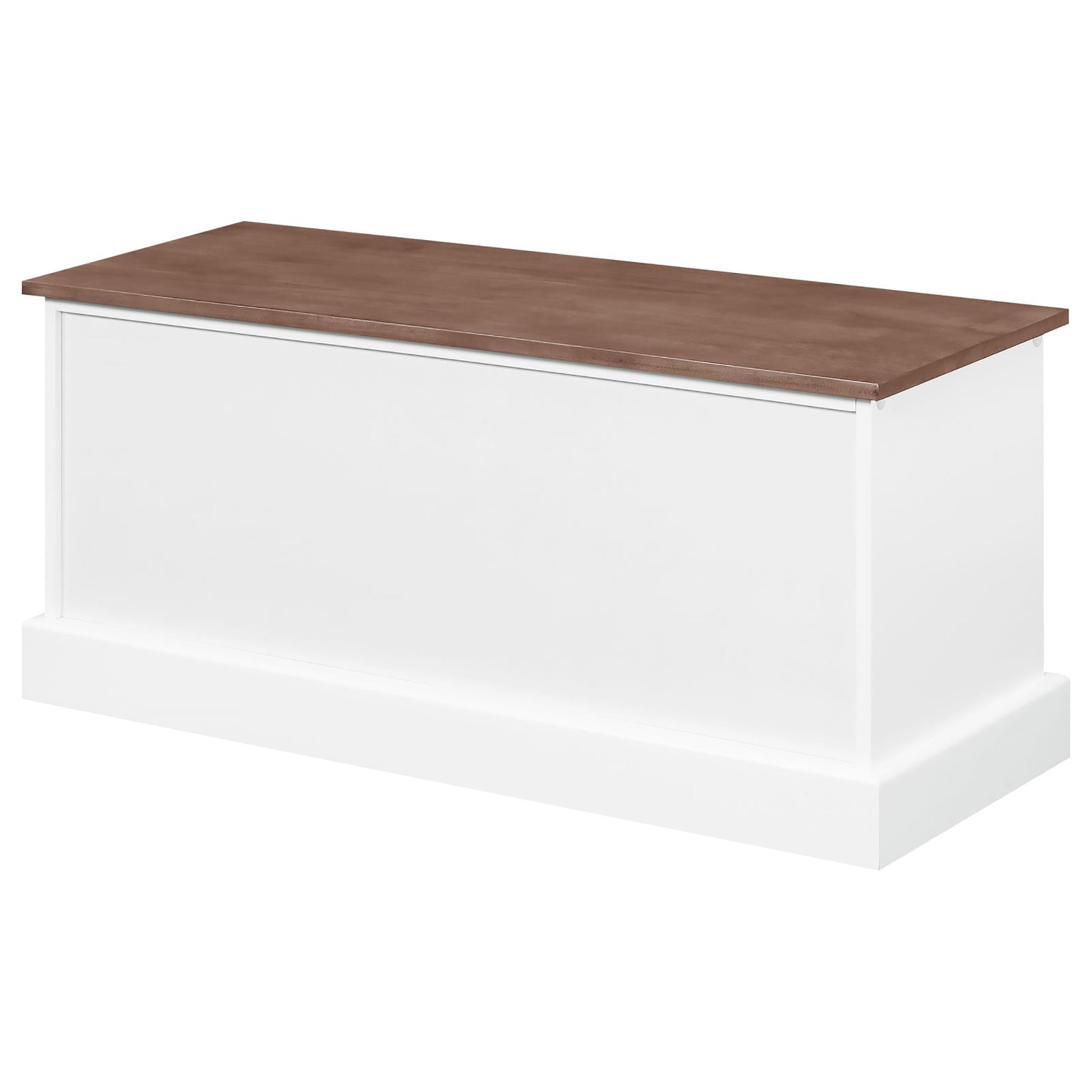 Brown And White 3 Drawer Storage Bench Brown Brown Primary Living Space Traditional Poplar Wood