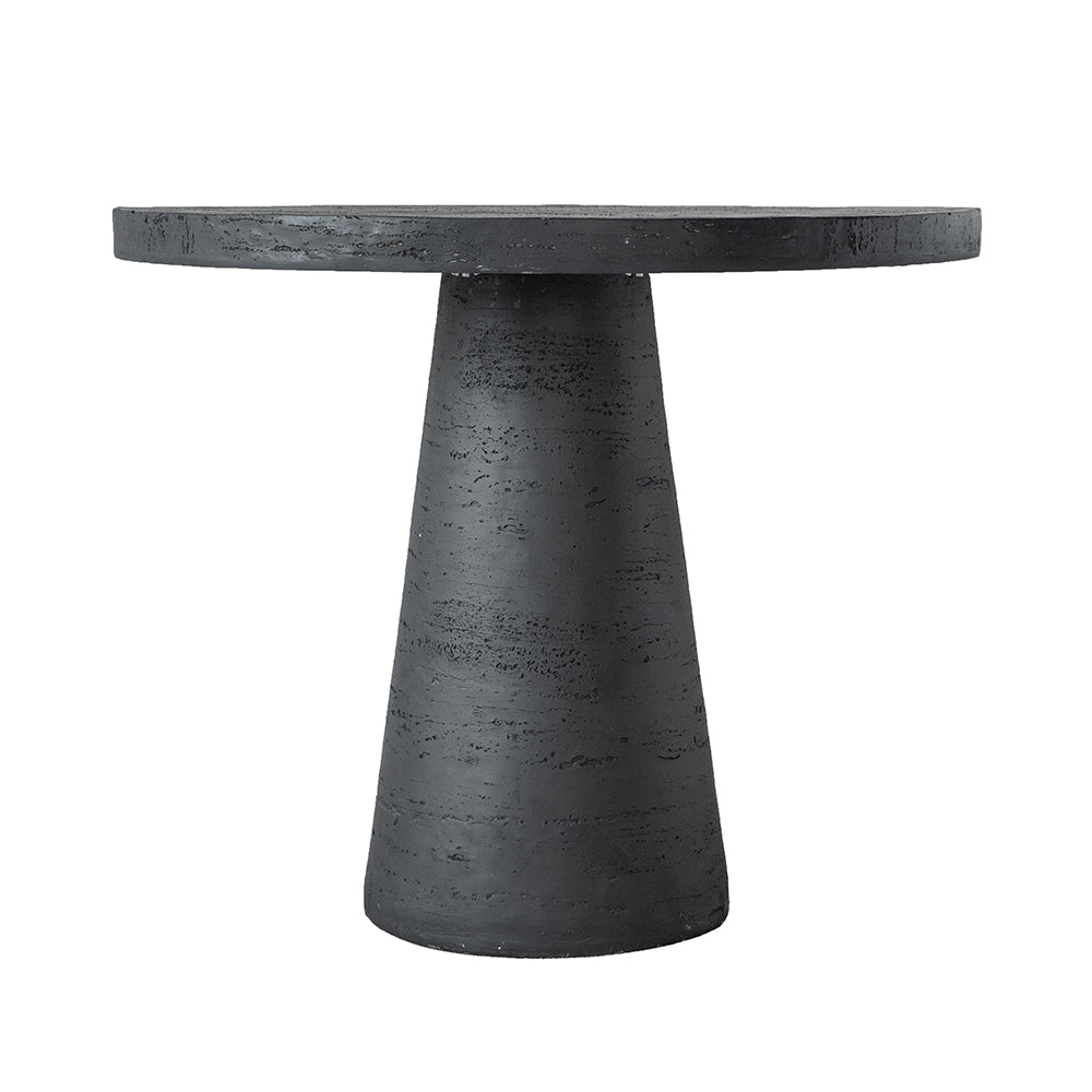 36X36X30" Black Round Dining Table With Pedestal Base Black Primary Living Space Contemporary,Industrial,Minimalist,Modern,Ultra Modern Magnesium Oxide