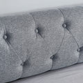Twin Size Upholstery Daybed With Twin Size Erectable Trundle And Usb Charging Design, Linen Grey Twin Grey Linen