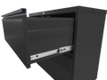 Lateral File Cabinet 3 Drawer, Black Filing Cabinet With Lock, Lockable File Cabinet For Home Office, Locking Metal File Cabinet For Legal Letter A4 F4 Size Filing Cabinets 3 4 Drawers Black Office Drawers Included Modern Metal Metal