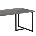 Weathered Grey And Black 3 Piece Occasional Set Grey Primary Living Space Transitional Tabeltop Rectangular Coffee & End Tables Powder Coated Metal