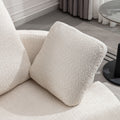 Oversize Round Swivel Chair Cozy Club 360 Degrees Swivel Sofa With 3 Pillowsfabric For Living Room Lounge Hotel 40.2D X 42.1W X 34.3H Inch Beige Mdf Steel