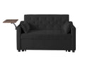 Black Velvet Sofa Bed Black Velvet Wood Tufted Back Foam Velvet 2 Seat