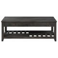 Grey Lift Top Coffee Table Grey Gray Primary Living Space Transitional Pine Rectangular Shelves Coffee & End Tables Wood