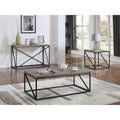 Sonoma Grey And Black Rectangular Sofa Table Grey Primary Living Space Industrial Rectangular Coffee & End Tables Metal