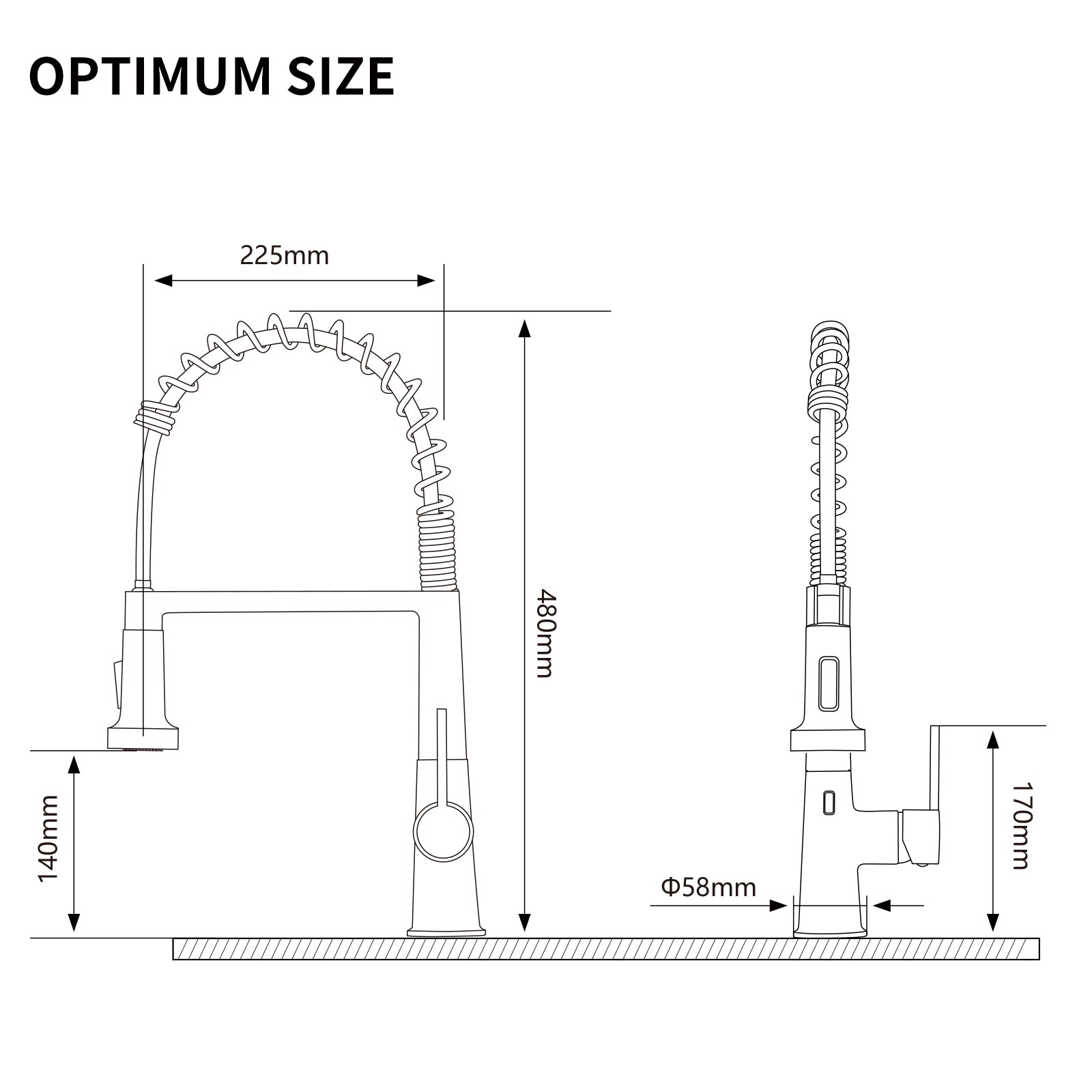 Faucet For Kitchen Sink, Brushed Nickel Kitchen Faucet With Pull Down Sprayer, Modern Commercial Spring Pull Out Kitchen Sink Faucet Brushed Nickel Kitchen Contemporary Ceramic Brass