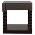 Coffee Bean 1 Drawer End Table Brown Primary Living Space Traditional Rectangular Drawers Coffee & End Tables Wood