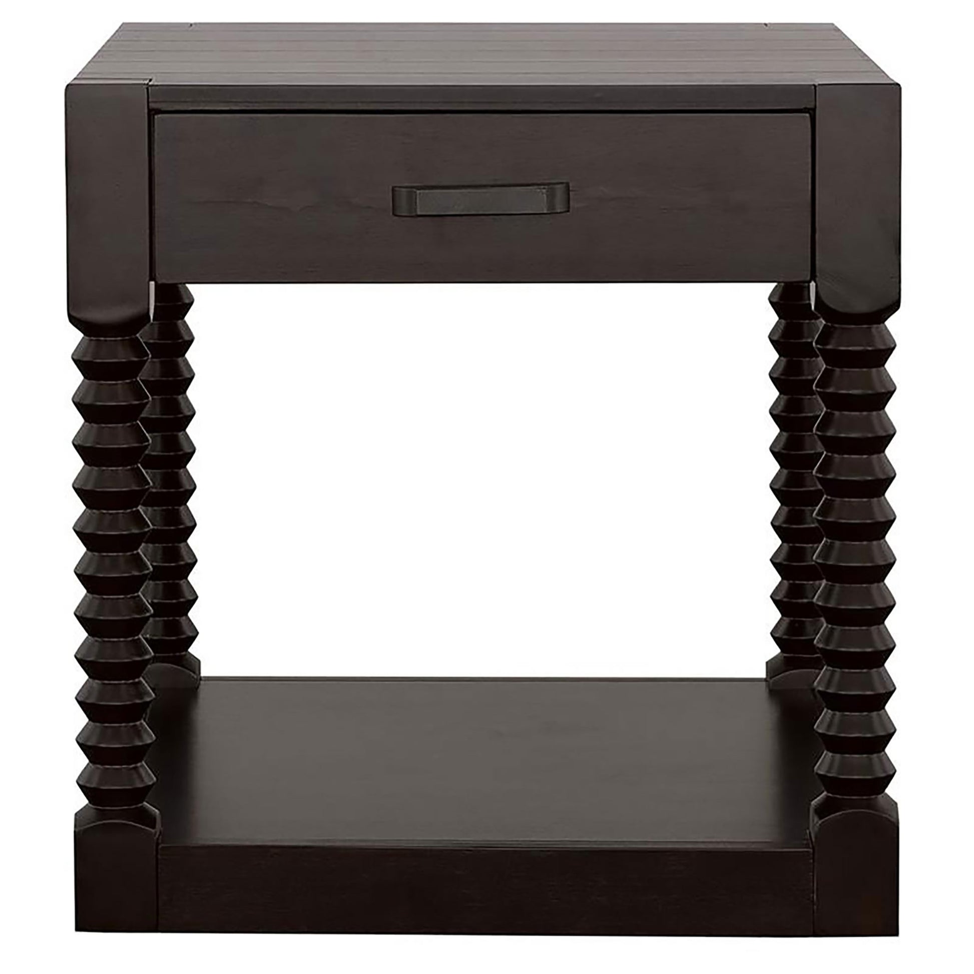 Coffee Bean 1 Drawer End Table Brown Primary Living Space Traditional Rectangular Drawers Coffee & End Tables Wood