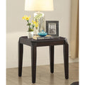 Walnut Square End Table Brown Brown Primary Living Space Transitional Poplar Square Coffee & End Tables Wood