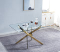 Modern Glass Table For Dining Room Kitchen, 0.39