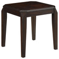 Walnut Square End Table Brown Brown Primary Living Space Transitional Poplar Square Coffee & End Tables Wood