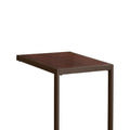 Cappuccino High Gloss And Bronze Rectangular Snack Table Brown Brown Primary Living Space Contemporary,Modern Rectangular Shelves Coffee & End Tables Wood
