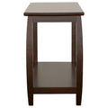 Cappuccino Rectangular Sofa Table Brown Espresso Primary Living Space Transitional Tabeltop Rectangular Shelves Console Tables Wood